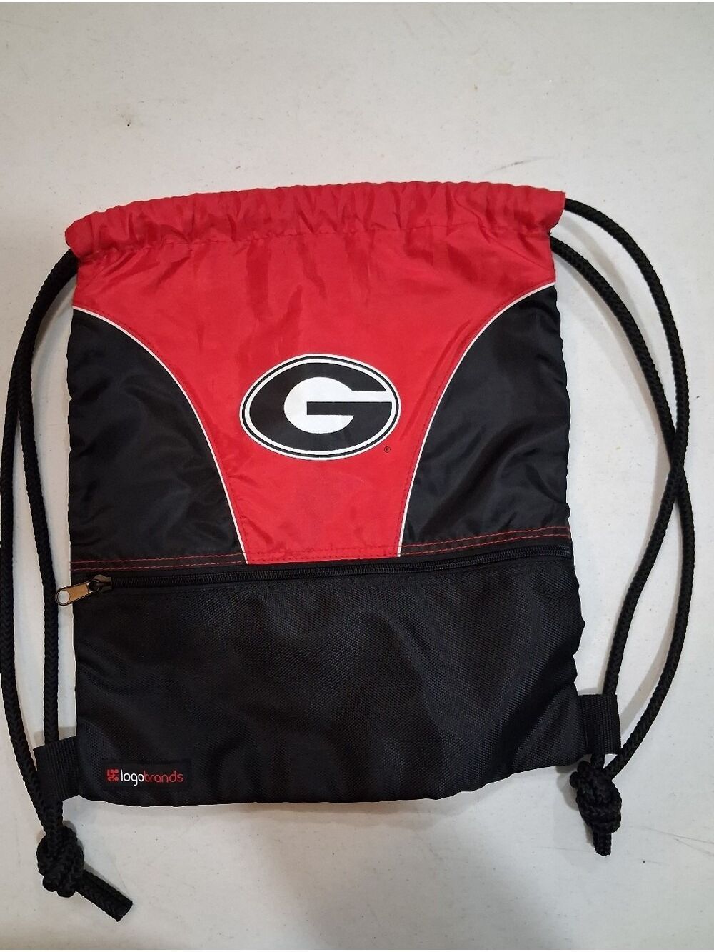 Georgia Bulldogs Drawstring Backpack – UGA Cinch Pack with Mesh - Logo Brand